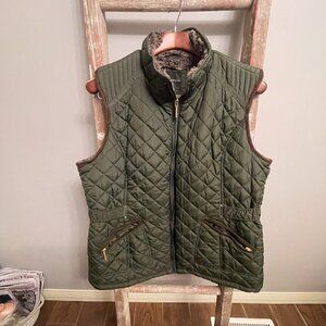 Weatherproof Ladies' Ultra Soft Cozy FauxFur Lining Quilted Vest